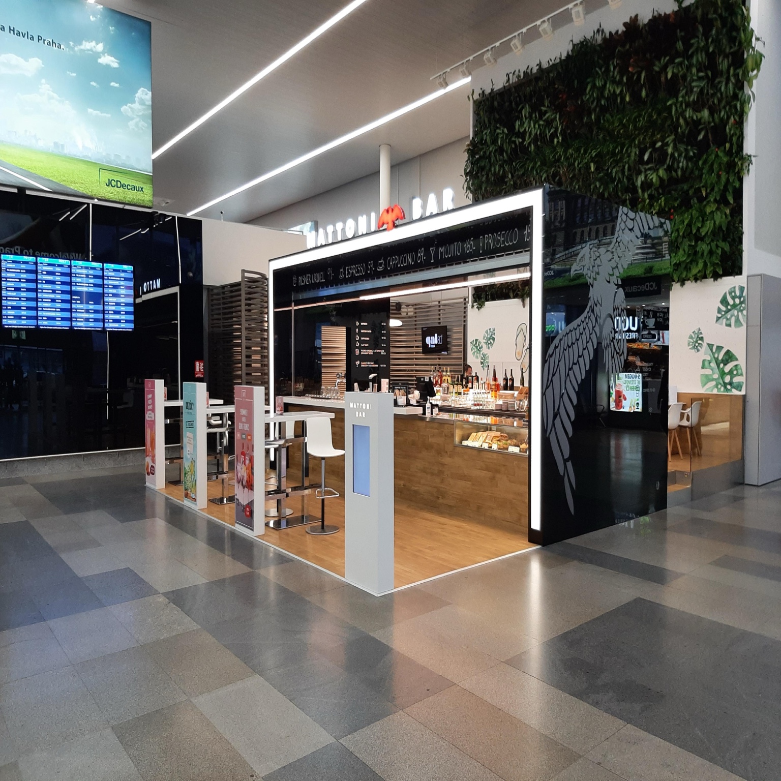Prague Airport Terminal 1 public arrivals hall