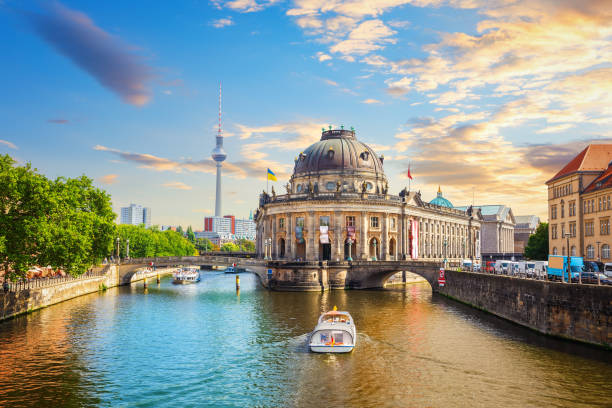 Brandenburg Gate in Berlin at blue hour