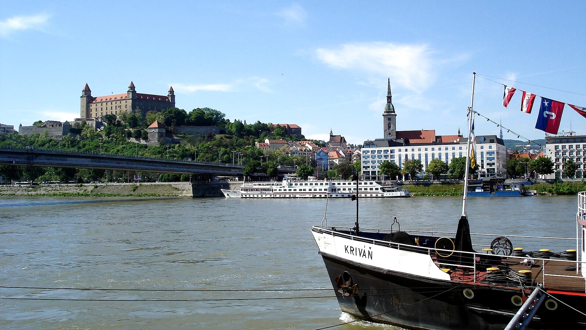 Bratislava Castle above the Danube