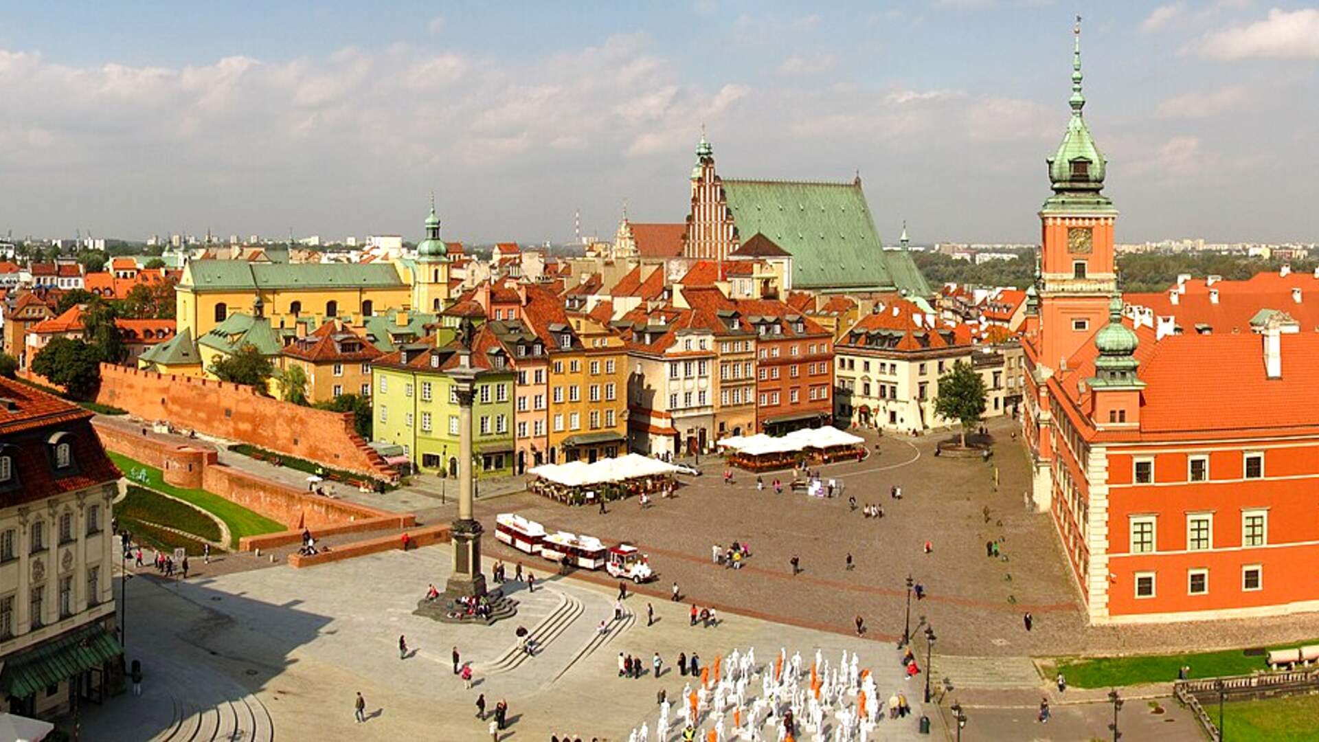 Warsaw city panorama